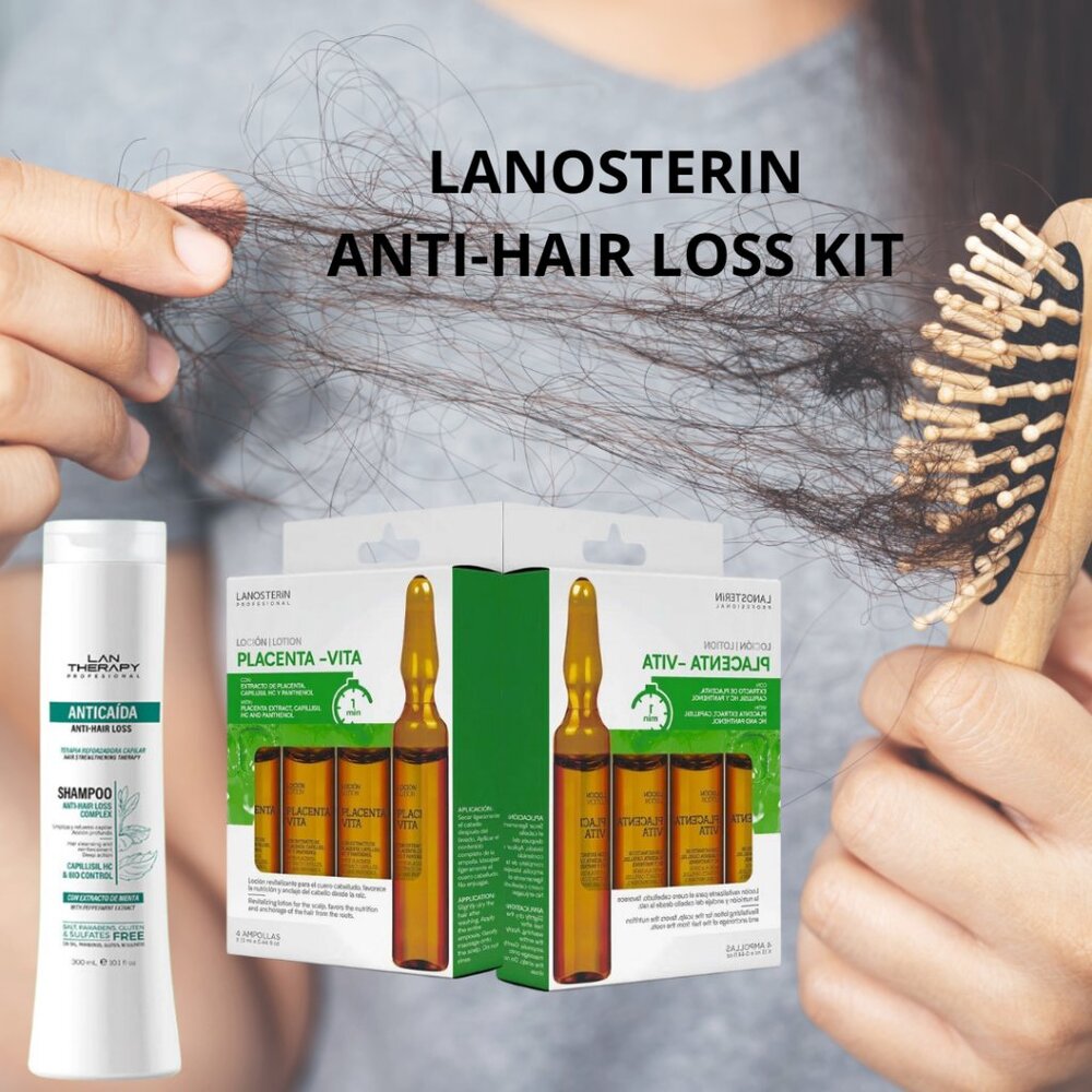 Lanosterin - ANTI-HAIR LOSS KIT -Hair strengthening therapy